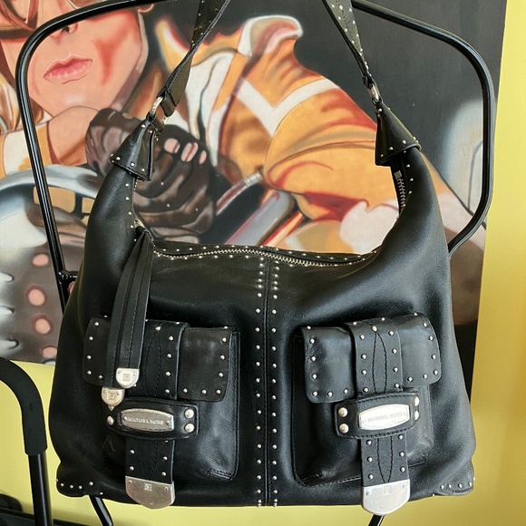 Michael Kors Leather Studded Bag - Picture 1 of 6